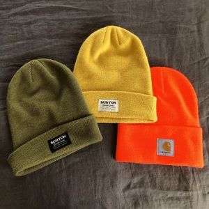 Burton and Carhartt Beanies